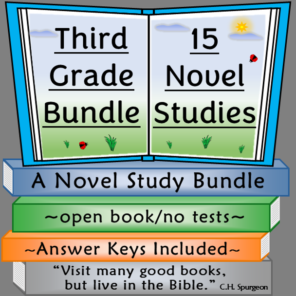 Third Grade Novel Studies Bundle