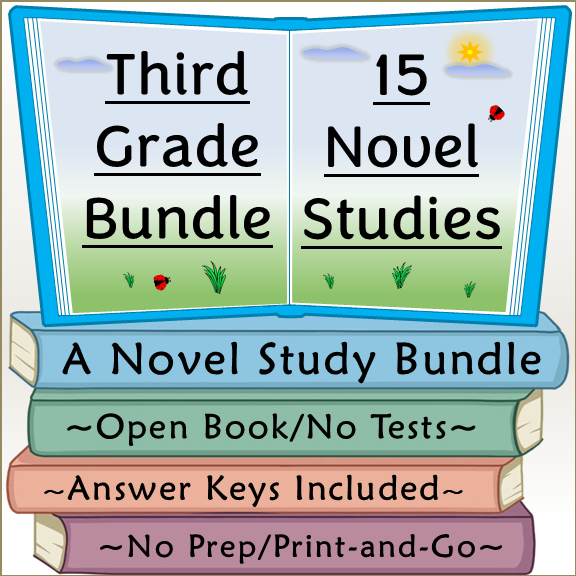 Third Grade Novel Study Bundle