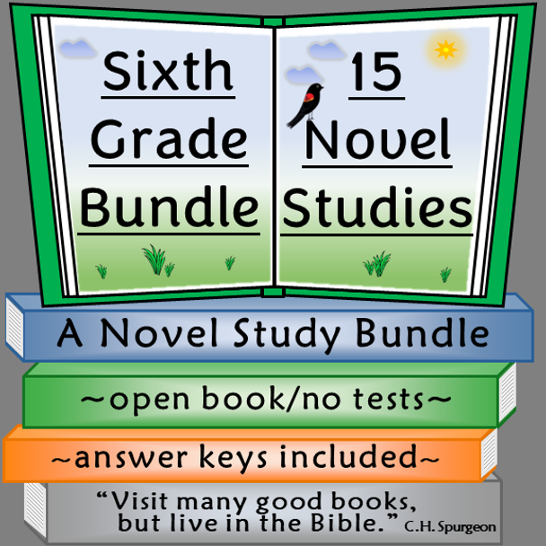 Sixth Grade Novel Studies Bundle