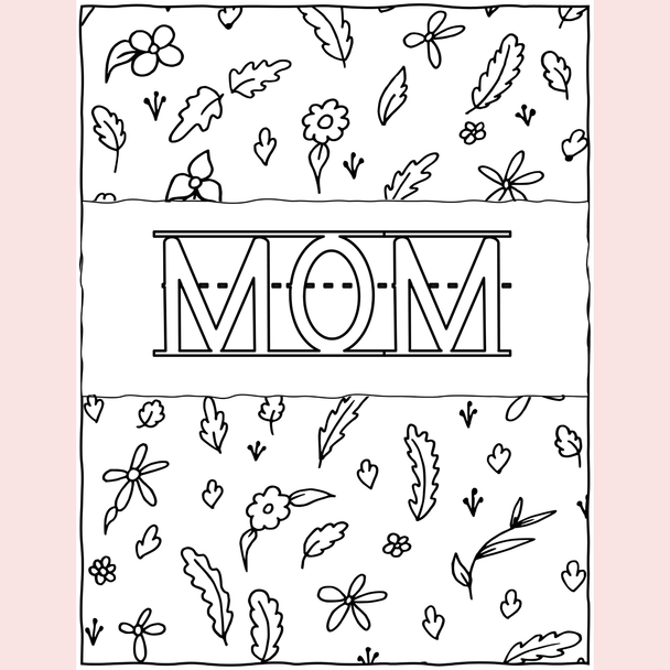 Mother's Day Coloring Worksheets, Coloring Pages for Kids, Editable