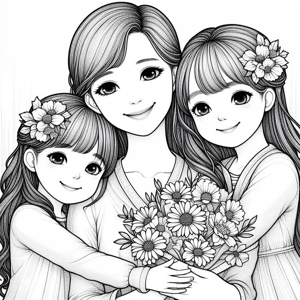Mother's Day activities , 40 Mothers Day Coloring sheets