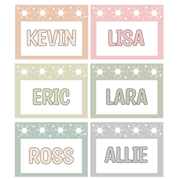 Printable Student Name Labels Bundle Pack, Classroom Labels, Name Tags