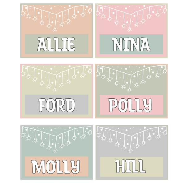 Printable Student Name Labels Bundle Pack, Classroom Labels, Name Tags