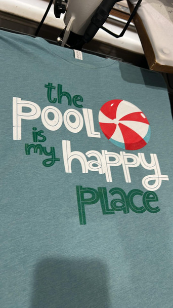 "The Pool is my Happy Place" - Unisex T-shirt