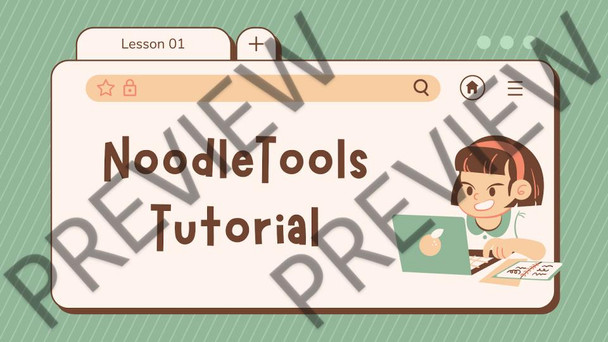 NoodleTools Student Tutorial