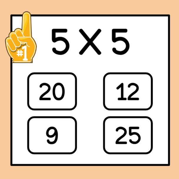 Basketball-Themed Multiplication Flashcard Game