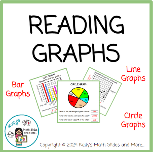 Graphs, Bar Graphs, Circle Graphs, and Line Graphs - Digital and Printable