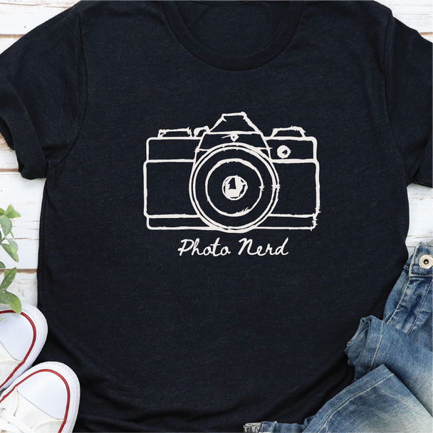 "Camera Cutie/Photo Nerd" - Unisex T-shirt