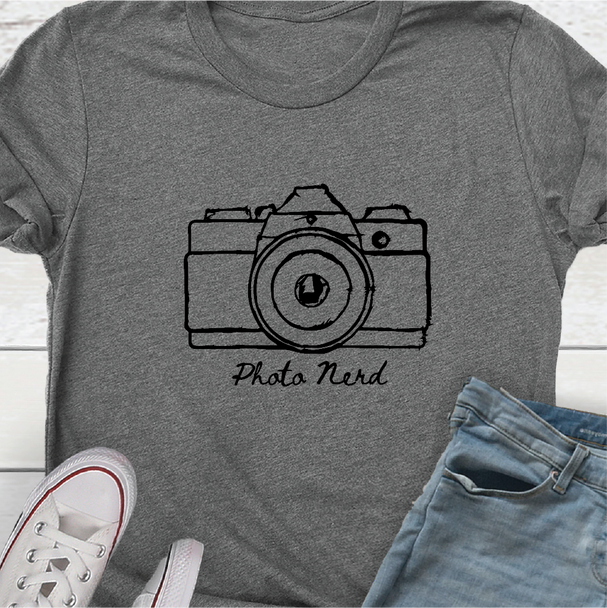 "Camera Cutie/Photo Nerd" - Unisex T-shirt