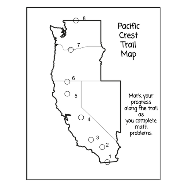 6th Grade Math Review Project PBL - Hike the Pacific Crest Trail