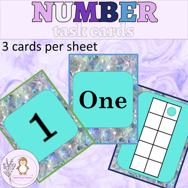 Angel Aura Number Flash Cards Numbers 0 to 20 Flashcards Numbers Ten Frames