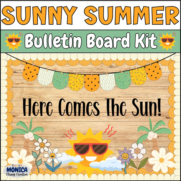 Here Comes The Sun Bulletin Board Kit Summer Decor-You Are My Sunshine Board-May