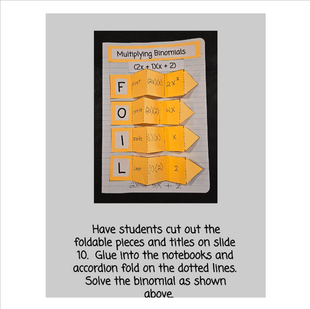 8th Grade Math - 22 Foldables for the Interactive Notebook