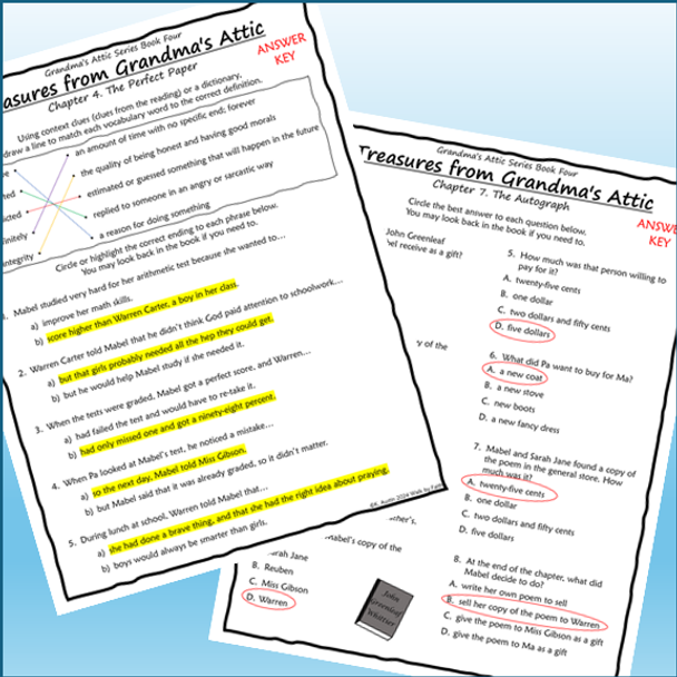 Grandma’s Attic Series Novel Studies Bundle