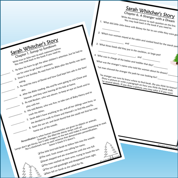 Sarah Whitcher's Story Novel Study