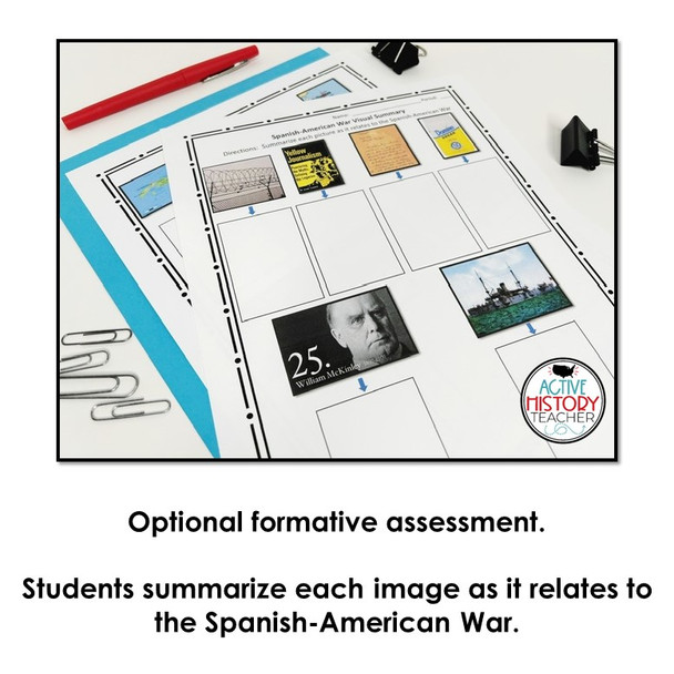 Spanish American War Activity Hands-On Summary Activity Visual Summary