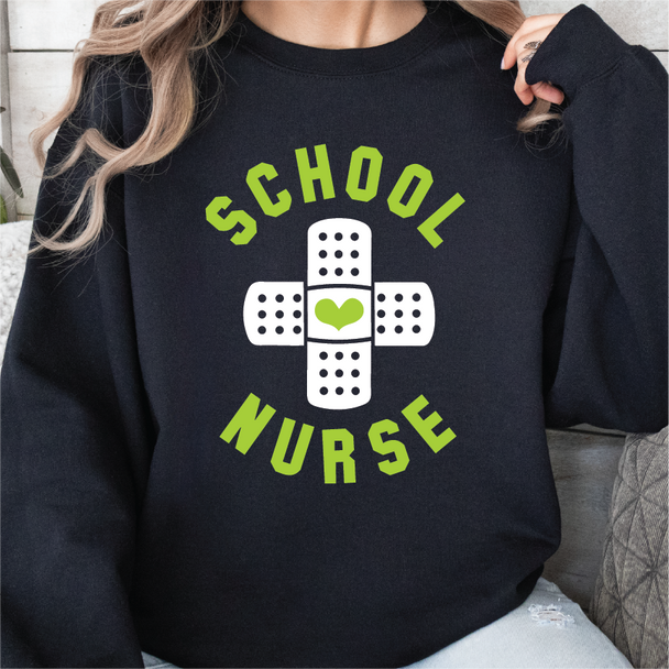 "School Nurse Cross Band-Aid" - Unisex Sweatshirt