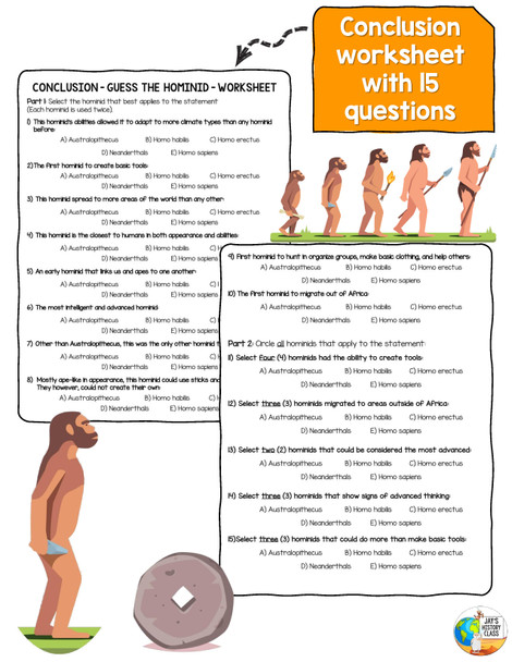 Different Types of Hominids 