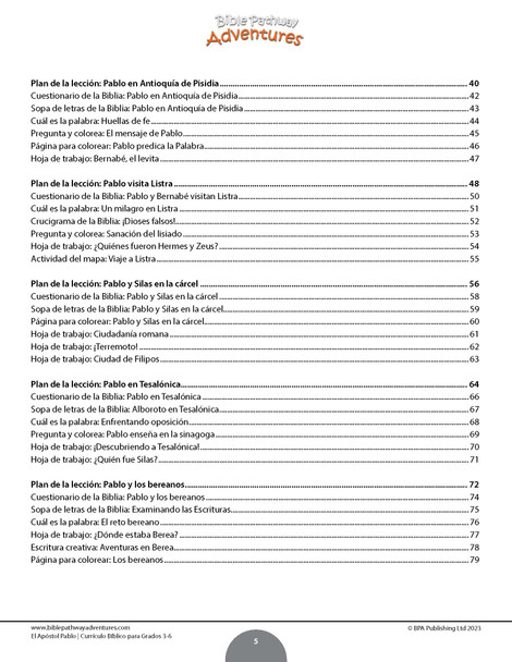 Currículo | Estudios bíblicos del apóstol Pablo para grados 3-6