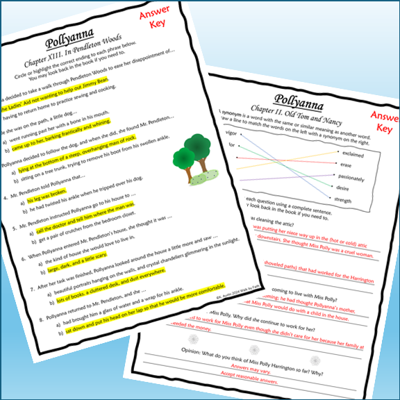 Pollyanna Novel Study