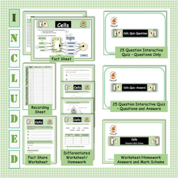 Plant and Animal Cells - Review Game