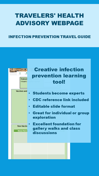 Global Public Health Traveler Health Advisory Project: Infection Prevention