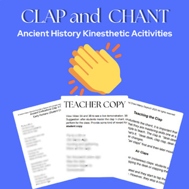 Free Intro to Ancient History Clap and Chant