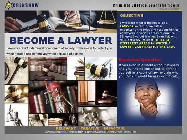 PPT Slide Show Presentation BECOME A LAWYER