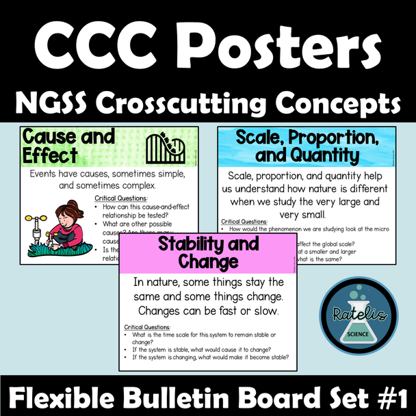 NGSS CCC Crosscutting Concept Bulletin Board Classroom Classroom Decoration