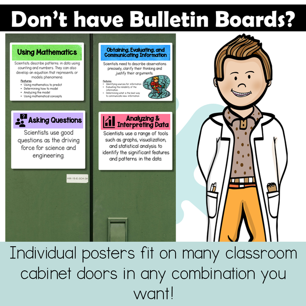 NGSS CCC SEP Crosscutting Concepts Science Engineering Practices Posters Bundle