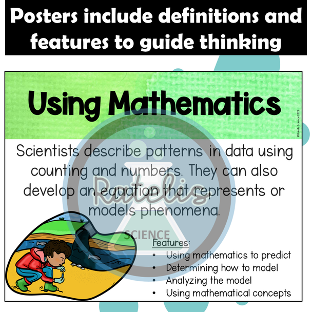 NGSS CCC SEP Crosscutting Concepts Science Engineering Practices Posters Bundle