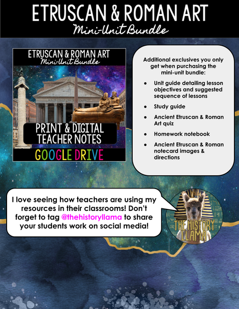 Ancient Etruscan & Roman Art Mini-Unit Bundle - AP Art History
