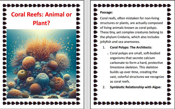 Ocean Habitats List : A Reading Comprehension Voyage Through Marine Ecosystem