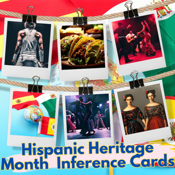 Hispanic Heritage Month Inference Cards | Match Realistic images