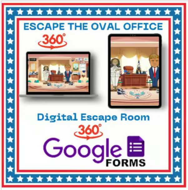 2024 Presidential Election Escape Room Donald Trump and Kamala Harris