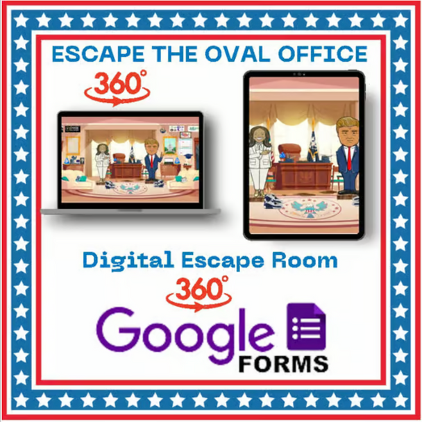 2024 Presidential Election Escape Room Donald Trump and Kamala Harris