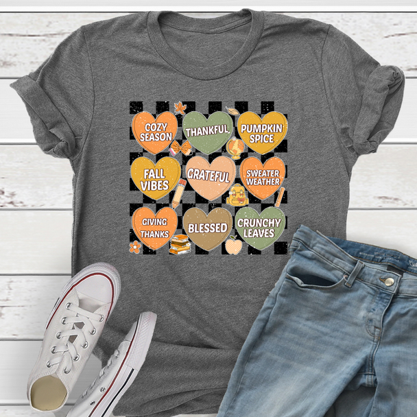 Thankful Conversation Hearts T-Shirt