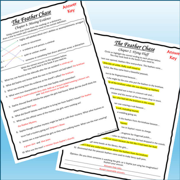 The Feather Chase Novel Study