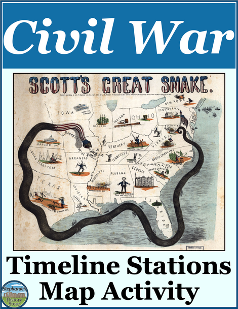 The Civil War Timeline Map Image Analysis Stations Activity