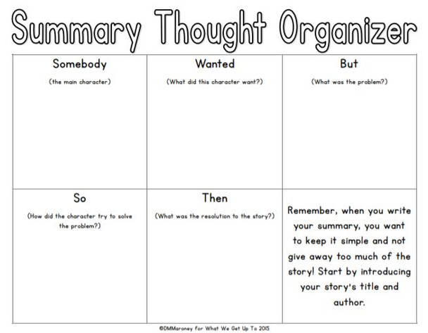 Summarizing: Fictional Text for the Lower Grades