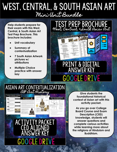 West, Central, & South Asian Art Mini-Unit Bundle - AP Art History