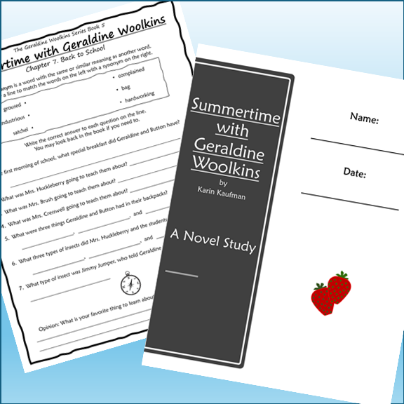 Summertime with Geraldine Woolkins Novel Study