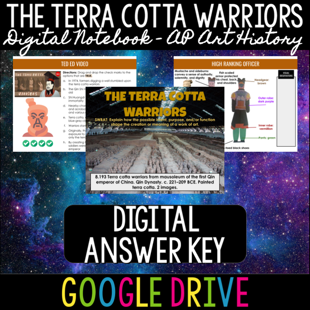 The Terra Cotta Warriors Digital Notebook - AP Art History