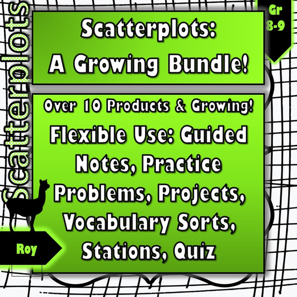 Scatterplots Bundle (Weeks of Products!)