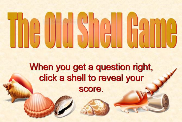 Old Shell Game Science Review: Adaptations Vocabulary