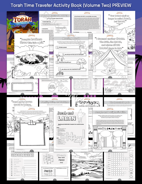 Torah Time Traveler Activity Book: Volume Two (Genesis 24-41) Torah Time Traveler Activity Book: Volume Two (Genesis 24-41)