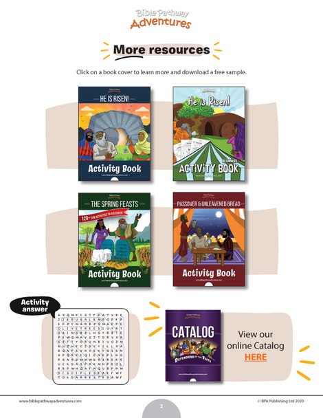 Garden of Gethsemane word search puzzle
