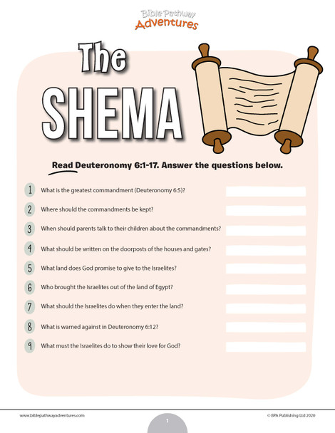 The Shema Bible quiz