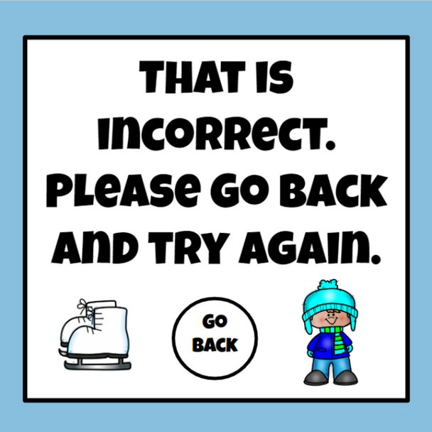 Subtraction Digital Flashcards - (0 - 20) Winter-themed