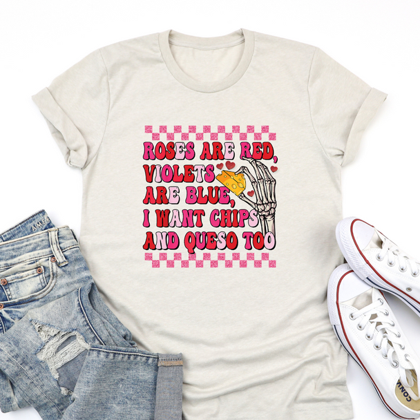 Chips and Queso Valentine's Day T-Shirt